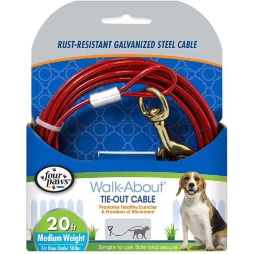 Four Paws Dog Tie Out Cable Medium Weight